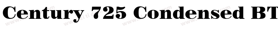 Century 725 Condensed BT字体转换